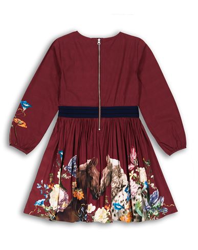 Kid Girl Kids' dress Garnet Size 9 Organic cotton, Elastane