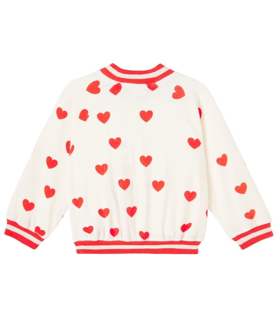 Printed cotton-blend bomber jacket