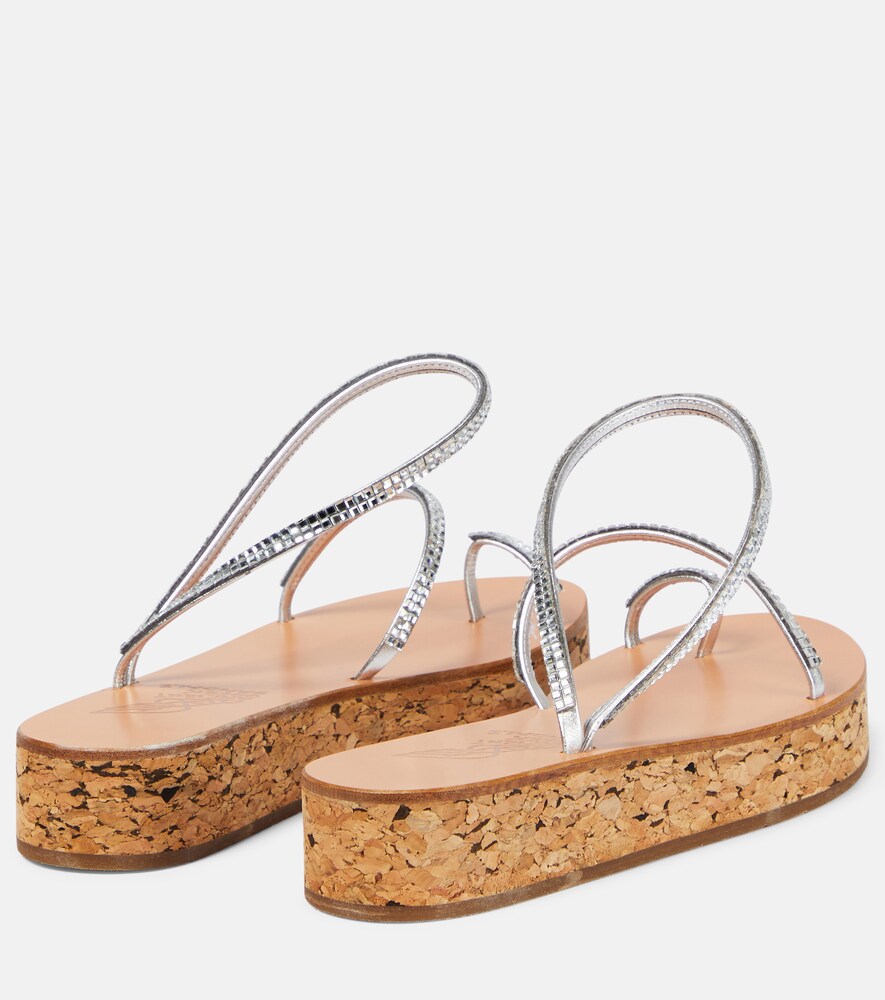 Eleftheria leather platform sandals
