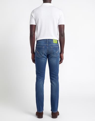 Man Jeans Blue Size 34 Cotton, Elastomultiester, Elastane