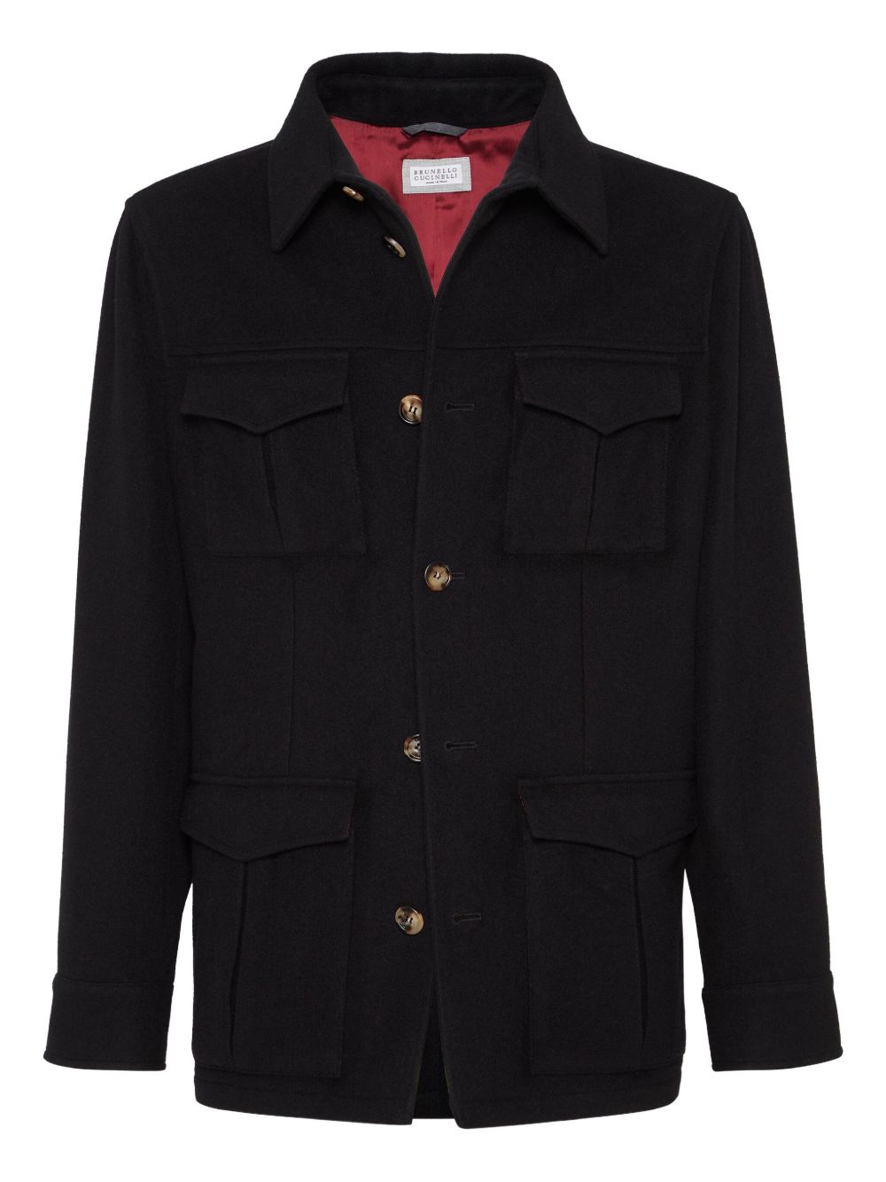 Cashmere military jacket - Black