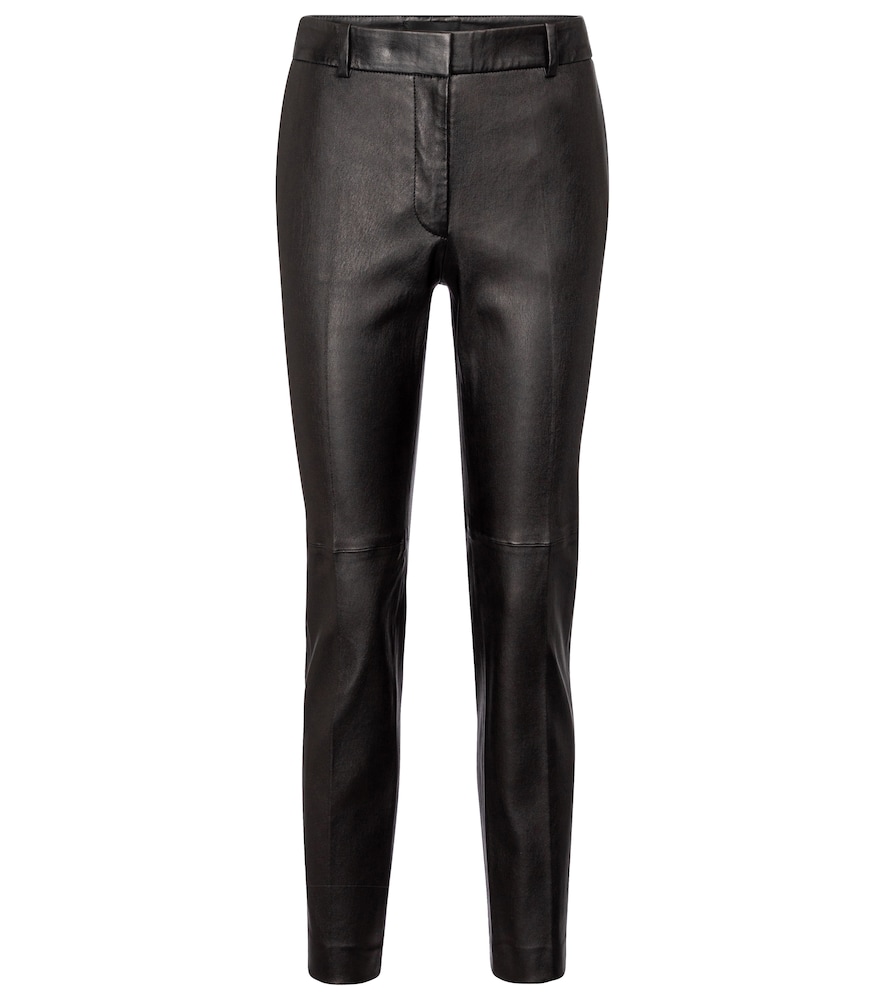 Coleman mid-rise leather pants