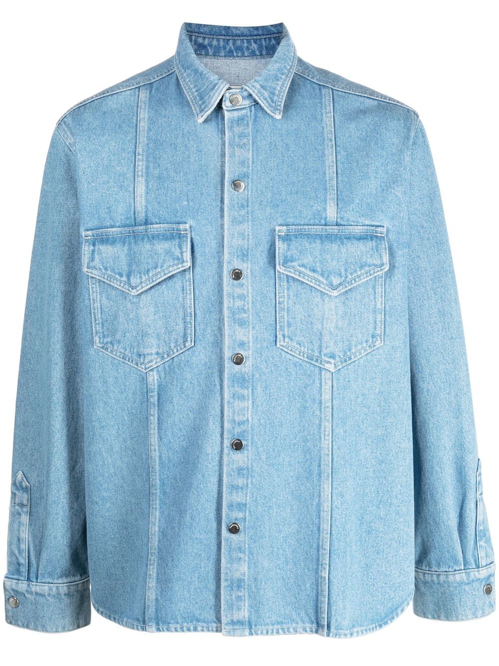 Button-up denim shirt - Blue