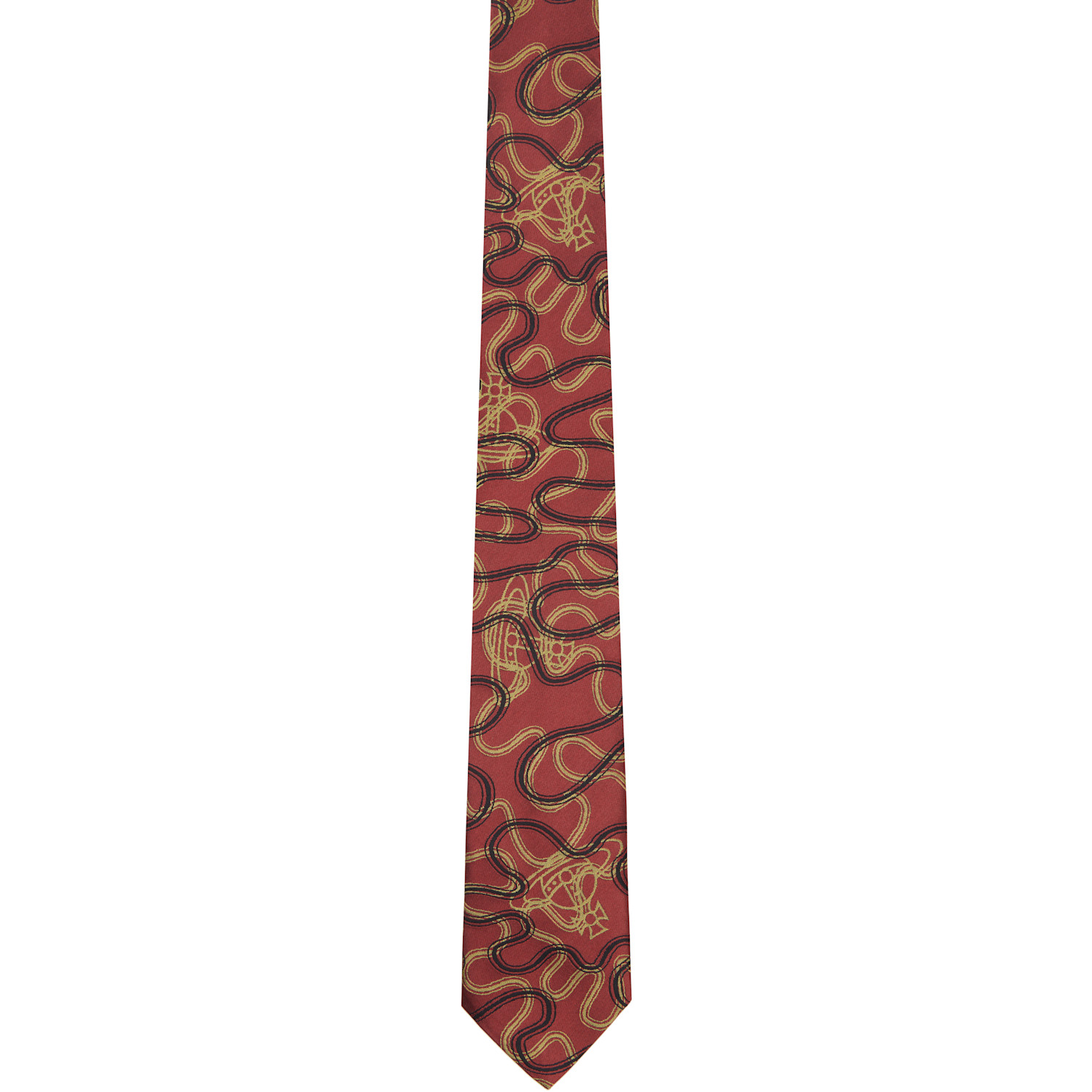 Red 8.5cm Orb Tie