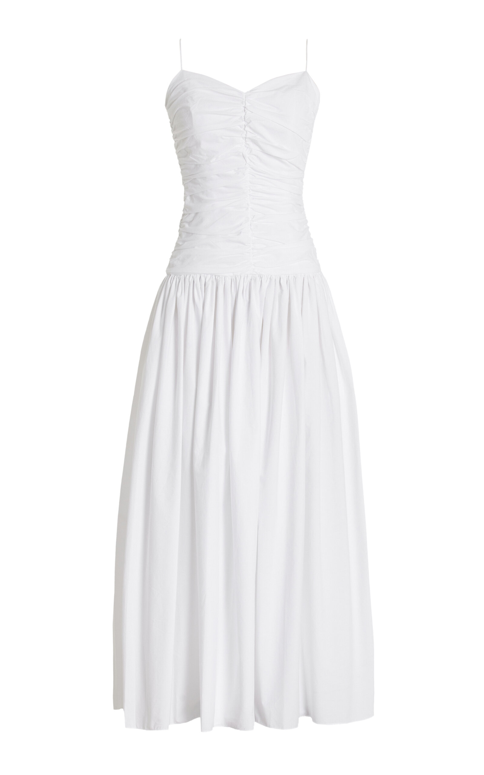 Matteau | Gathered Drop-Waist Organic Cotton Maxi Dress | Realry Matteau | Gathered Drop-Waist Organic Cotton Maxi Dress | Realry