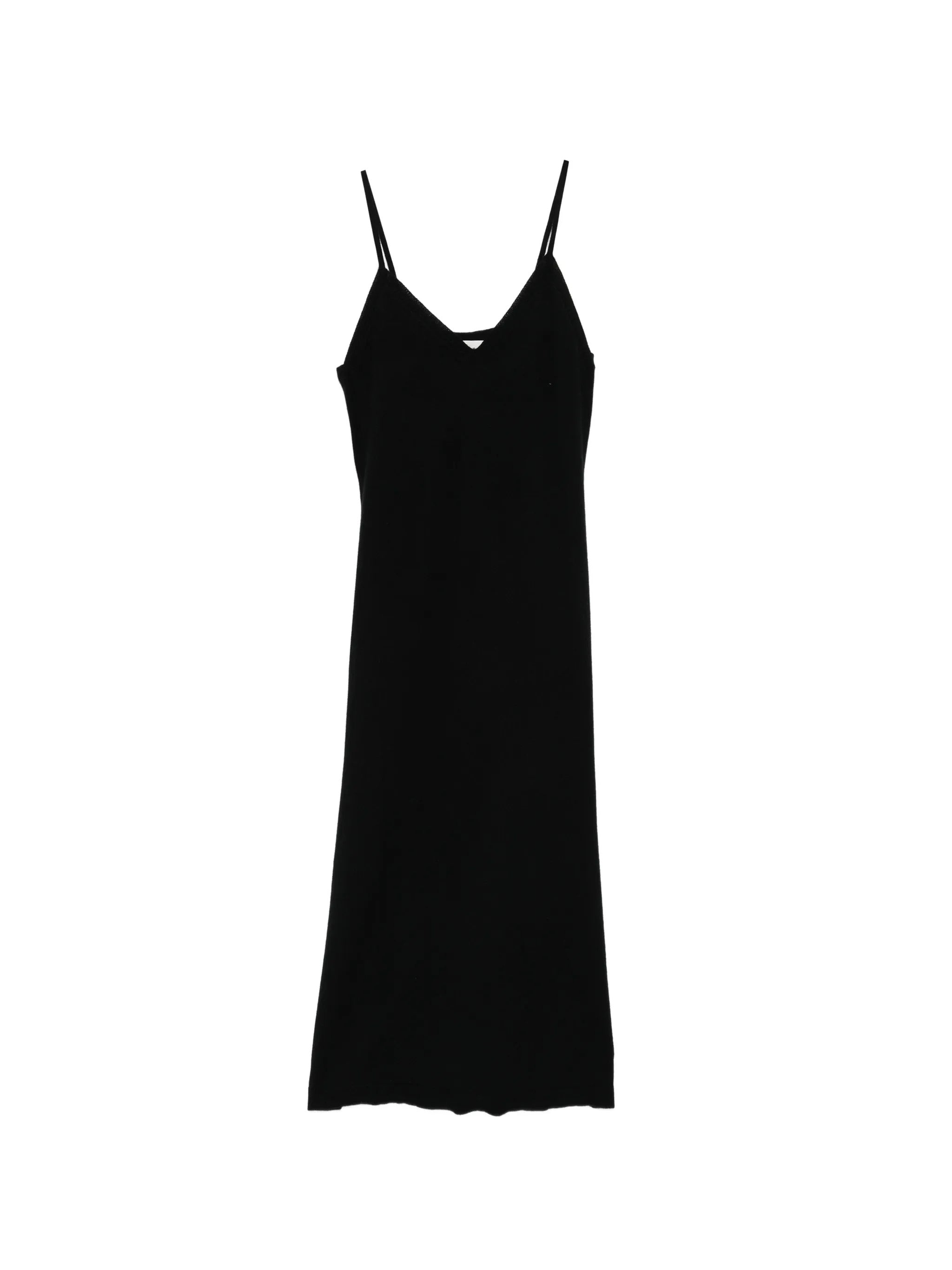 Spaghetti Strap Cashmere V-Neck Dress