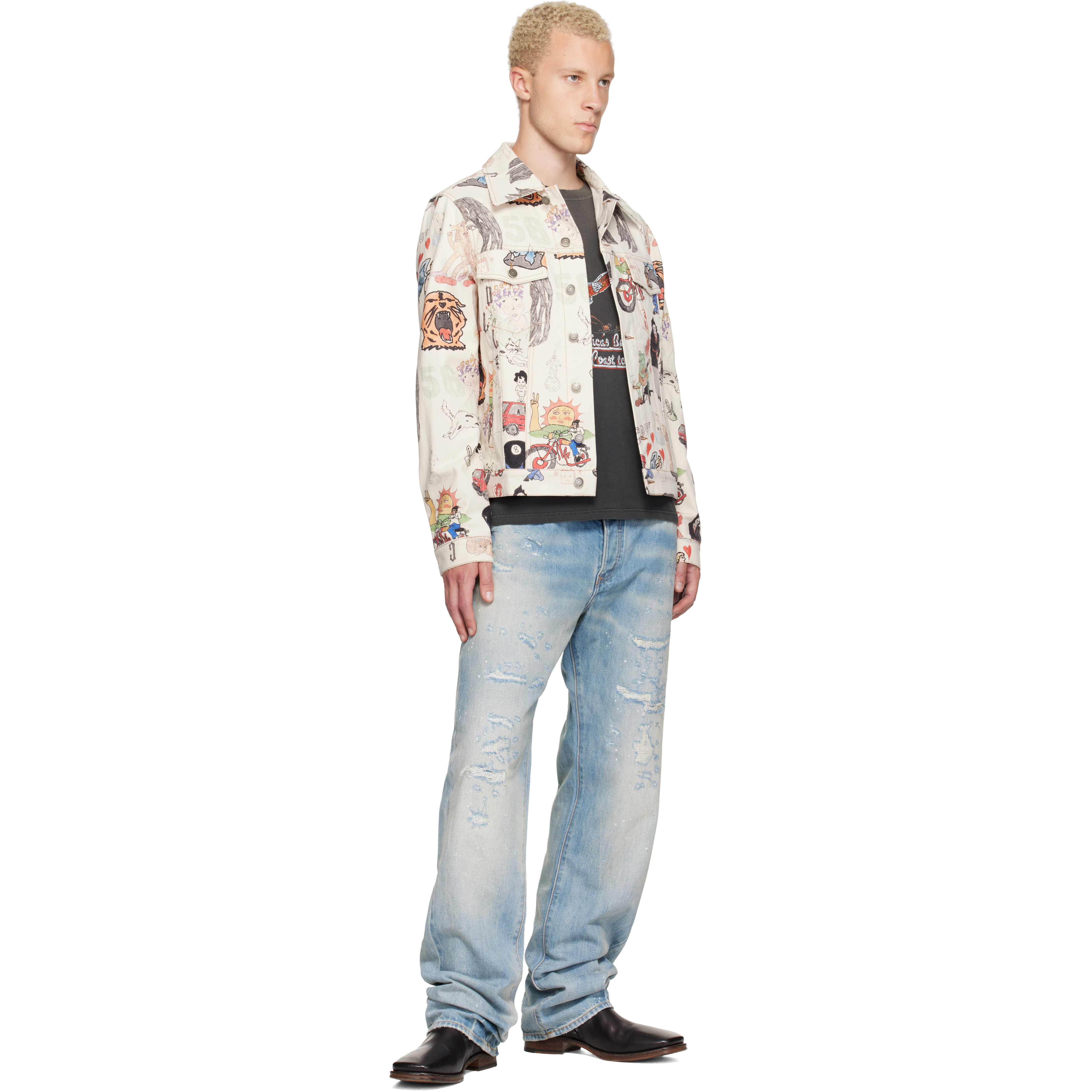 Off-White Johnny California Cool Japan Canvas Trucker Jacket