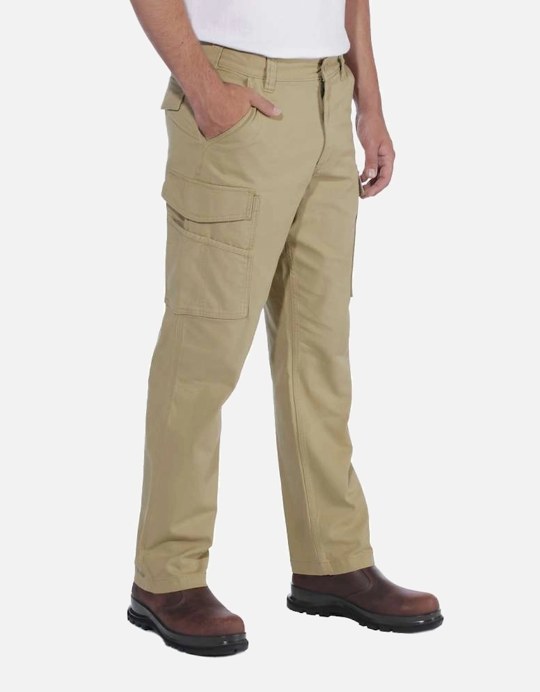 Men's Carhartt Mens Rugged Flex Rigby Durable Cargo Pants Trousers - Green - Size: 32