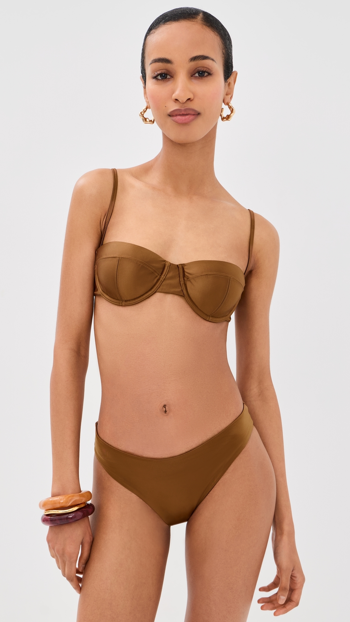 Jo Balconette Bikini Top Bronze