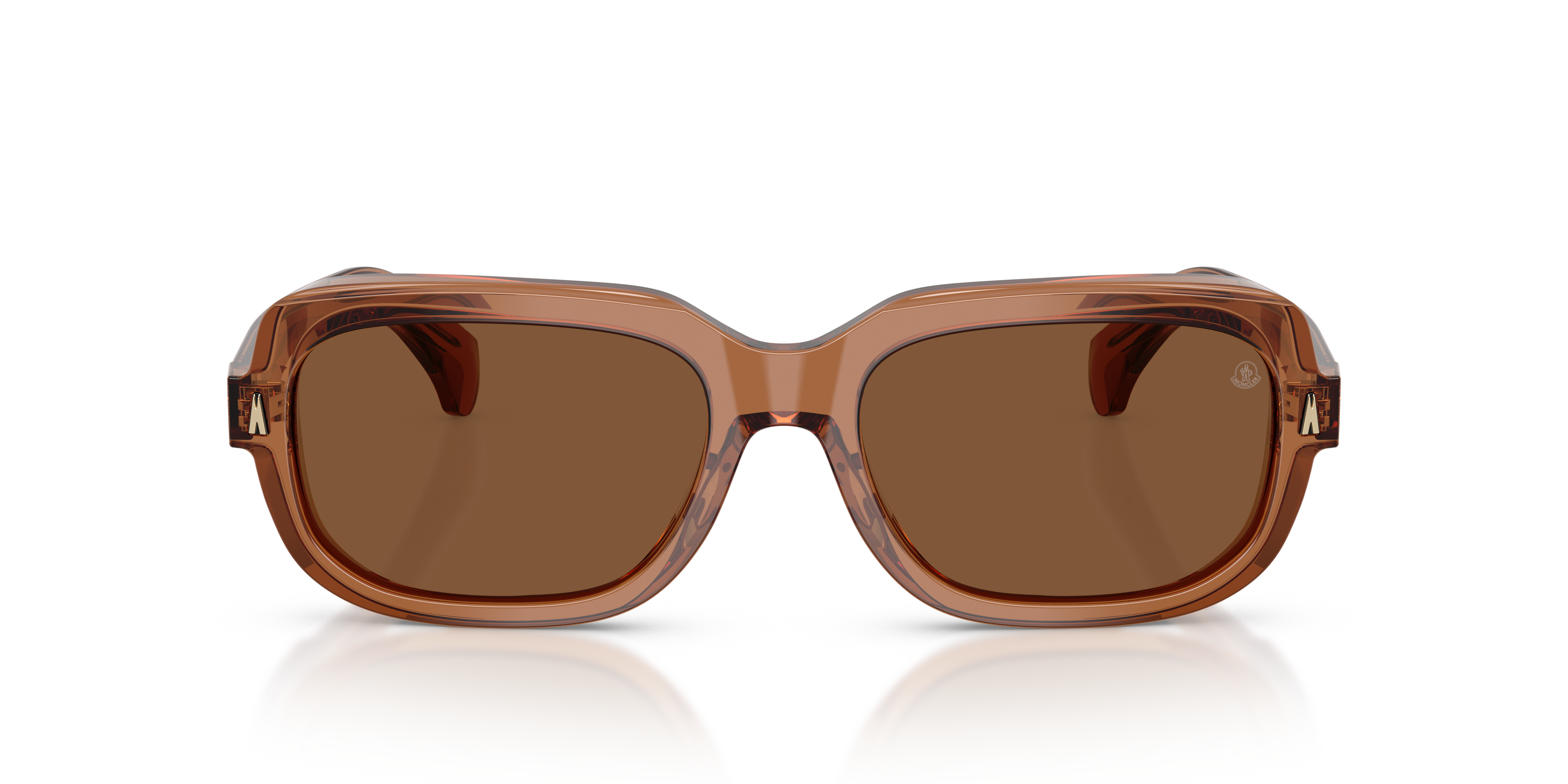 Moncler Unisex Moncler ME6008 SUNTRAP 3017/3 Gafas de sol Acetato Naranja Marrón Pillow Polarizado