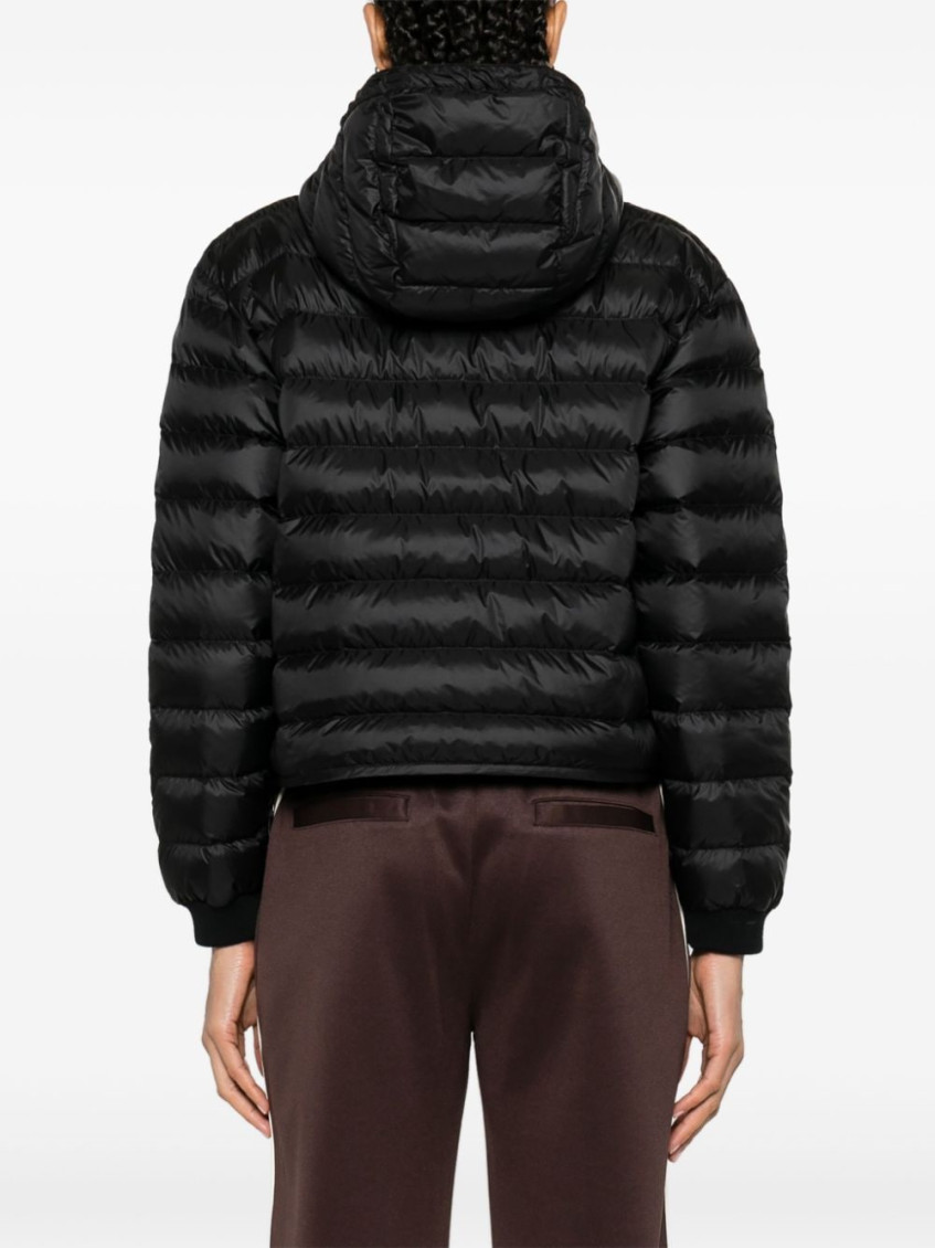 Hooded down jacket - Black