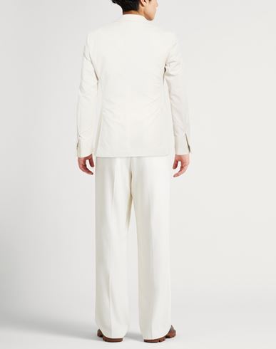 Man Blazer Off white Size 36 Polyester, Cotton