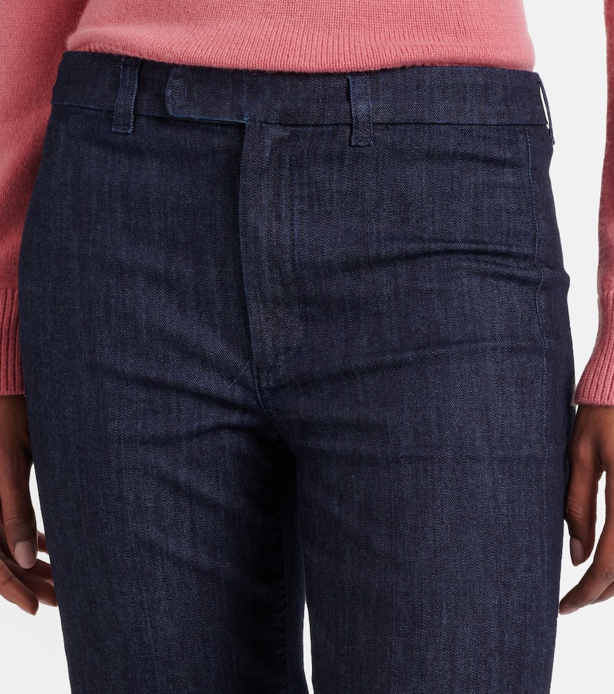 Diana cotton-blend slim pants