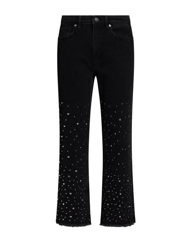 Woman Jeans Charcoal Size 27 Cotton, Elastane