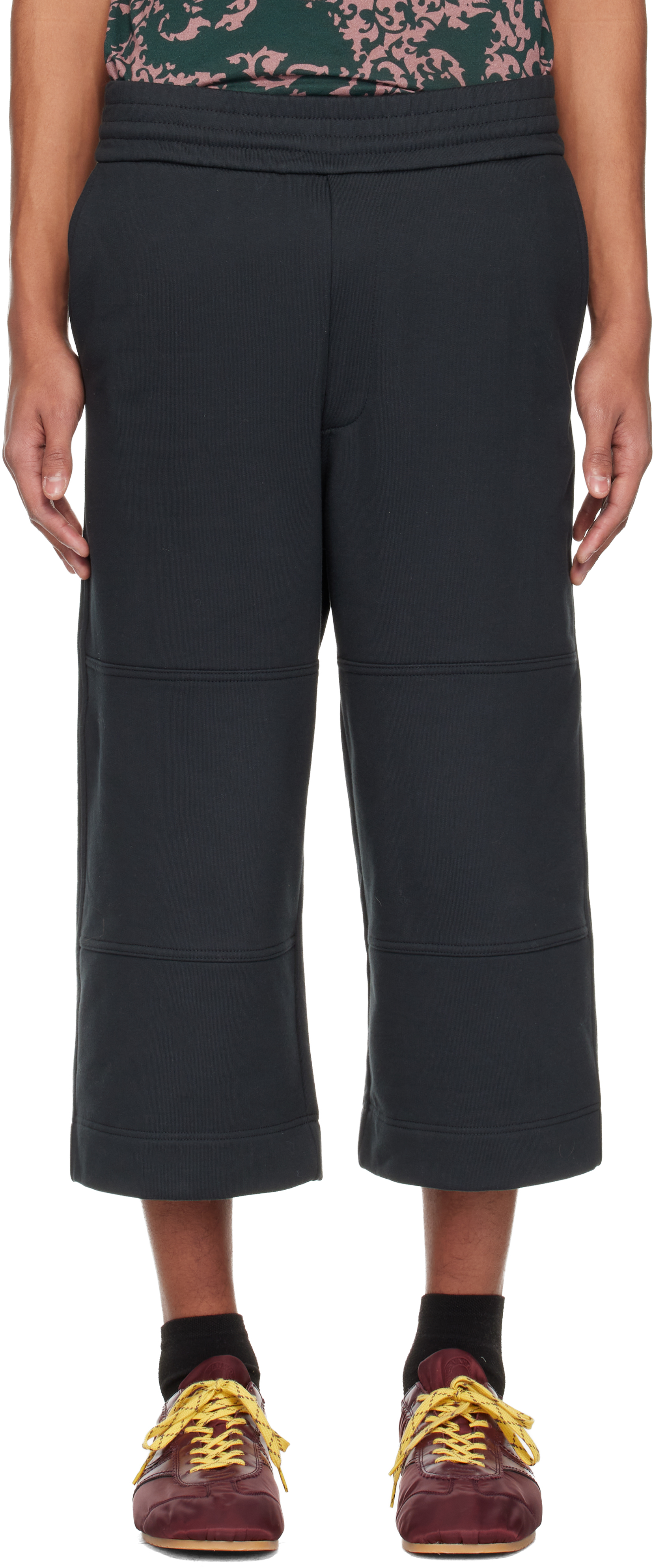 Black Loose Cotton Shorts