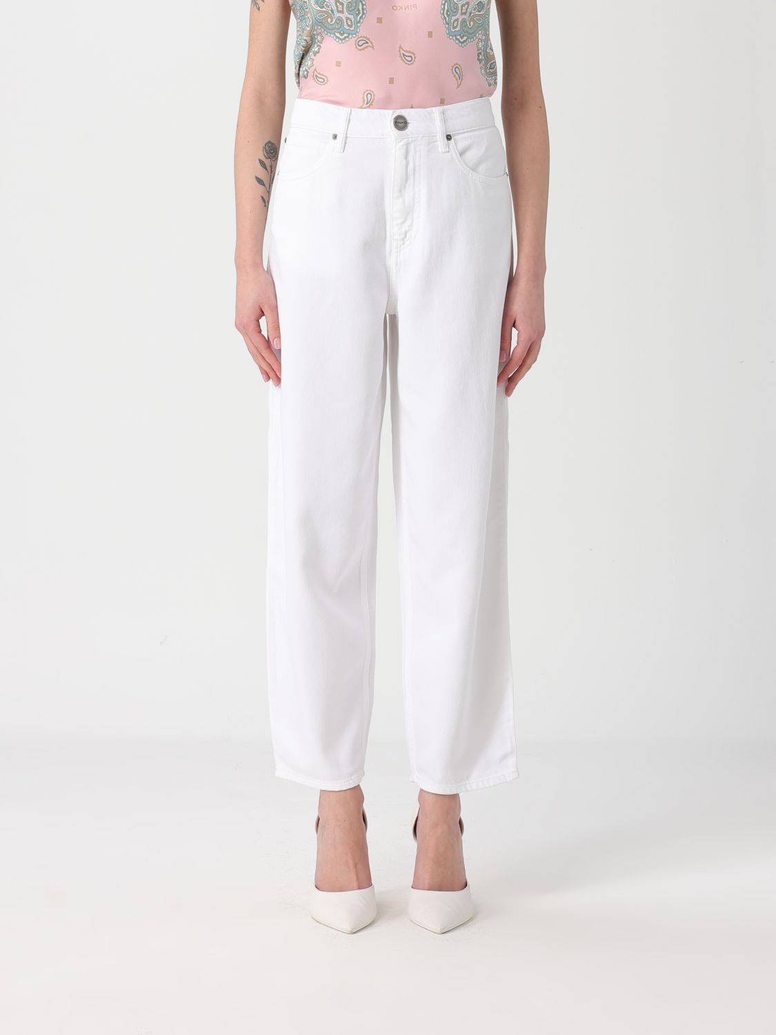 Jeans Woman color White