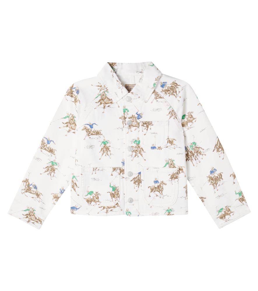 Printed denim jacket