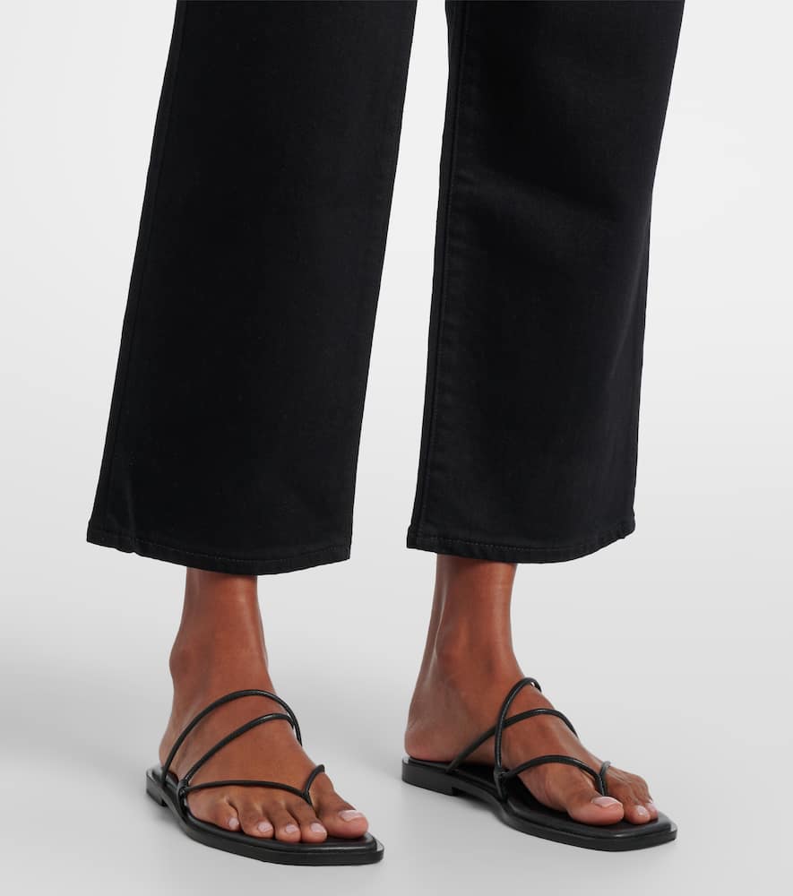 London mid-rise cropped straight jeans