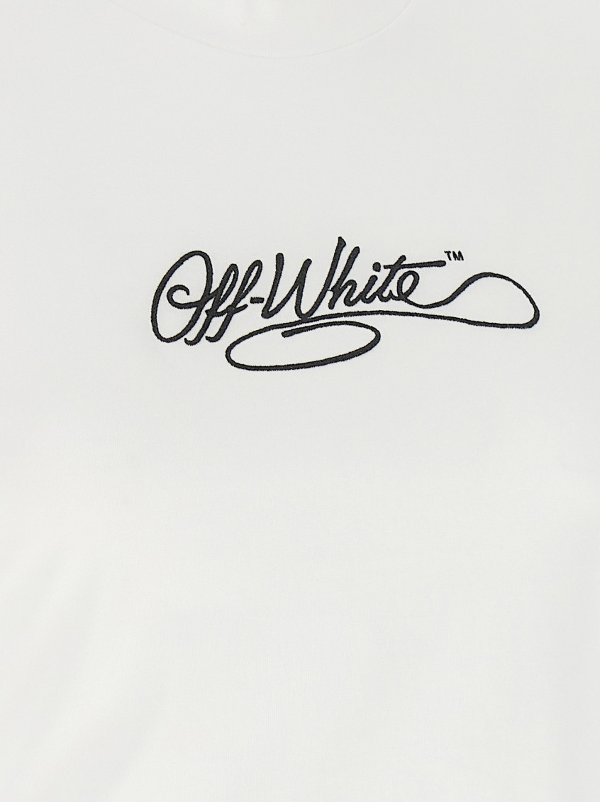 White Logo Crew Neck T-Shirt