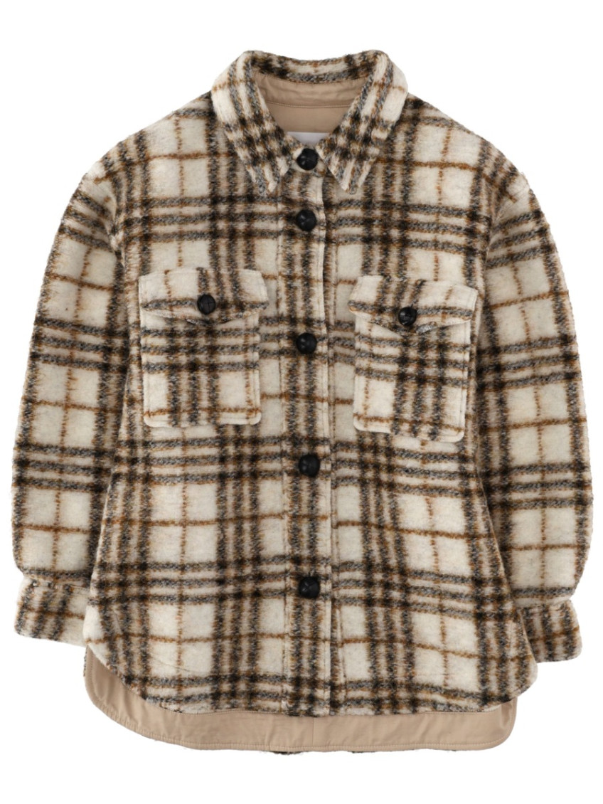Light Brown Regular Checks Shirt