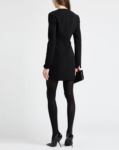 Woman Mini dress Black Size 12 Polyester, Polyurethane