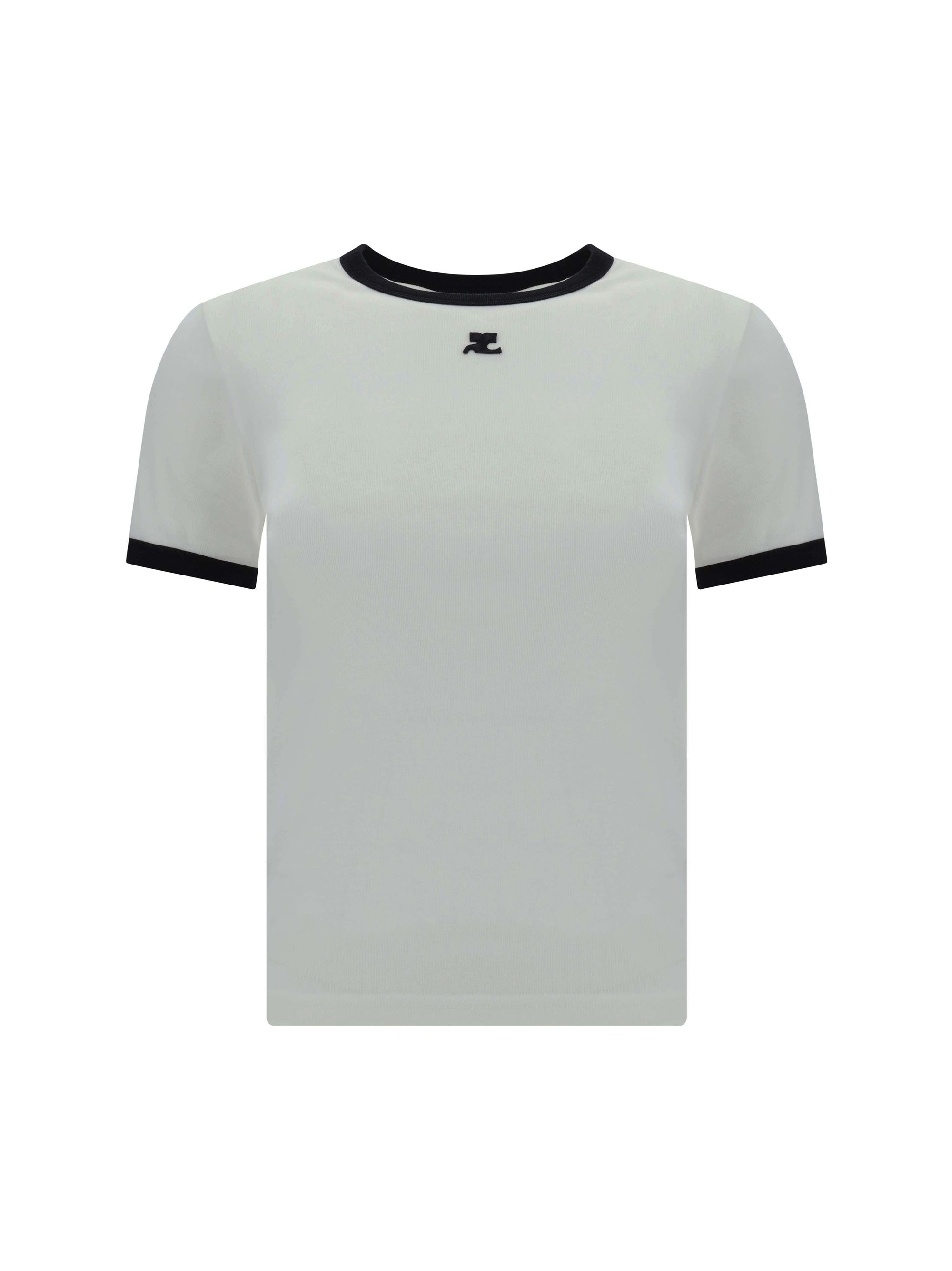 Logo-Trimmed T-Shirt — White