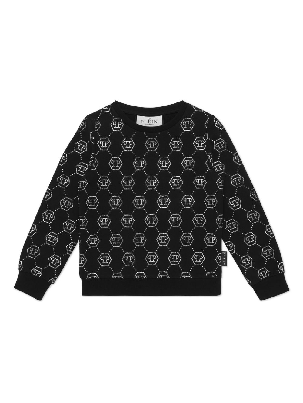 Monogram-studded T-shirt - Black