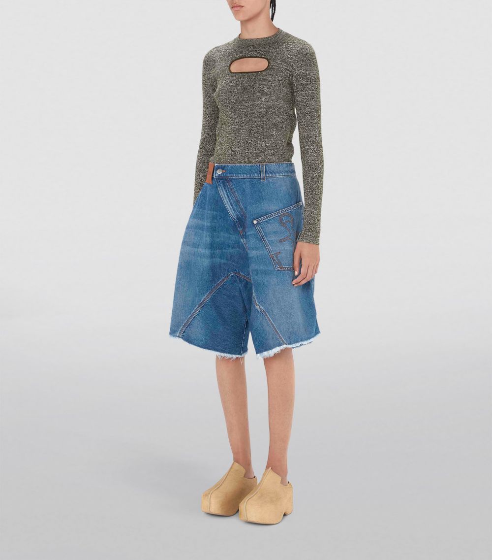 Denim Twisted Workwear Shorts