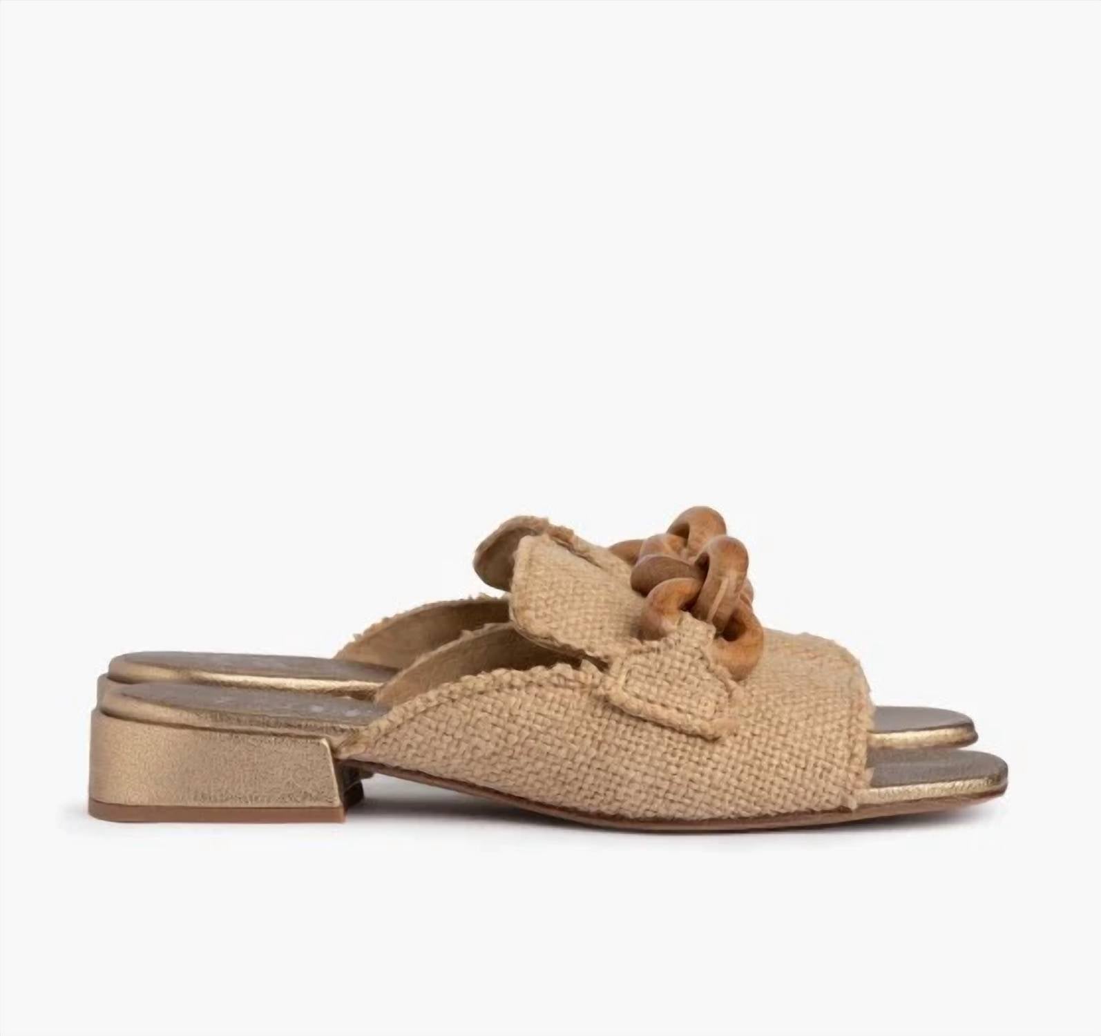 Women's Enna Sandal In Natural Burlap