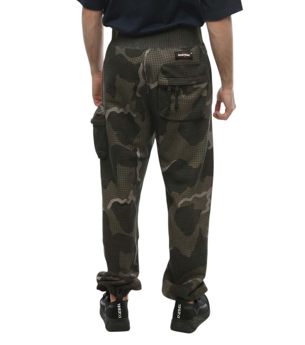 Brown Camo Print Track Pants