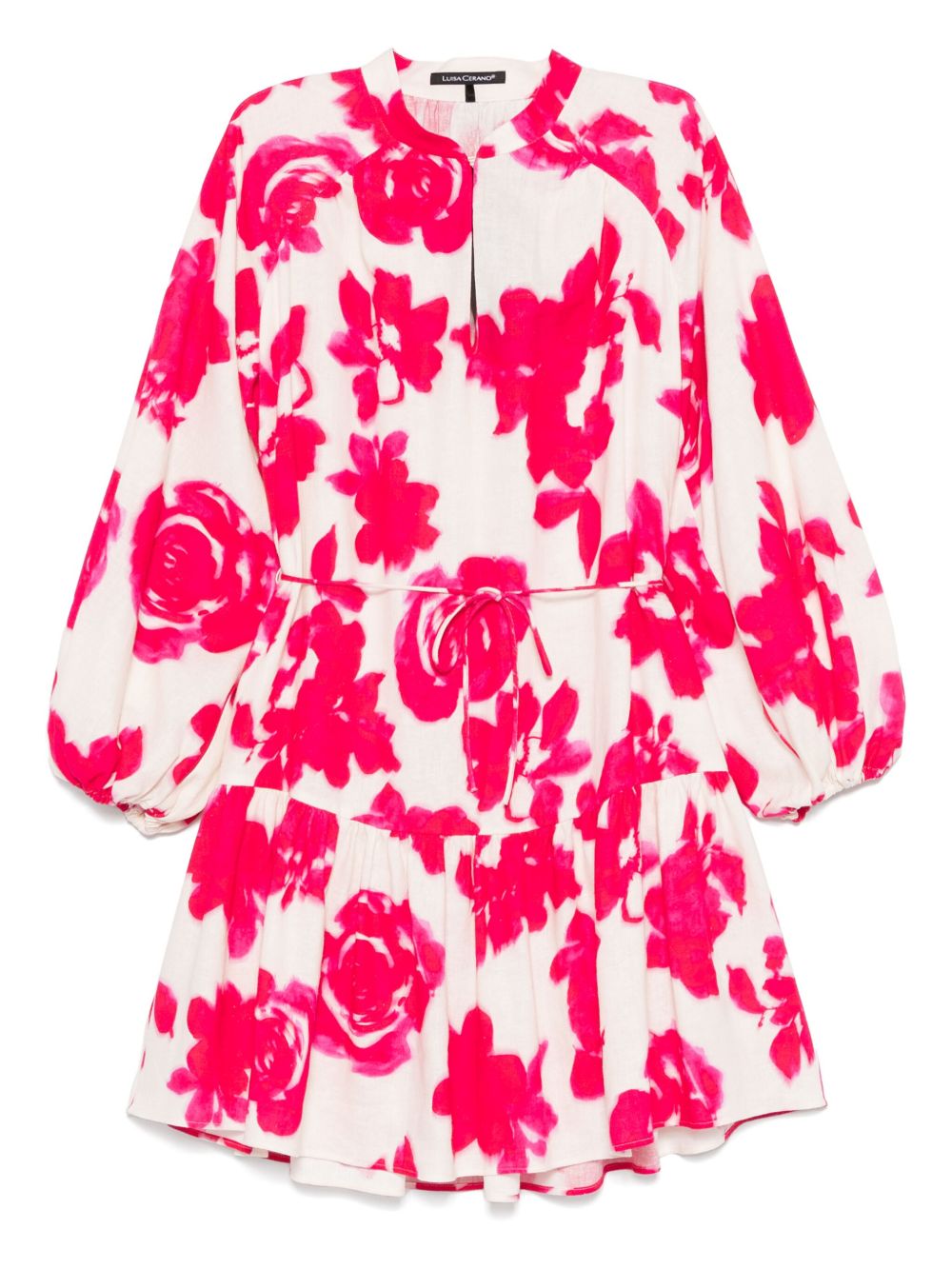 Floral-print dress - Pink