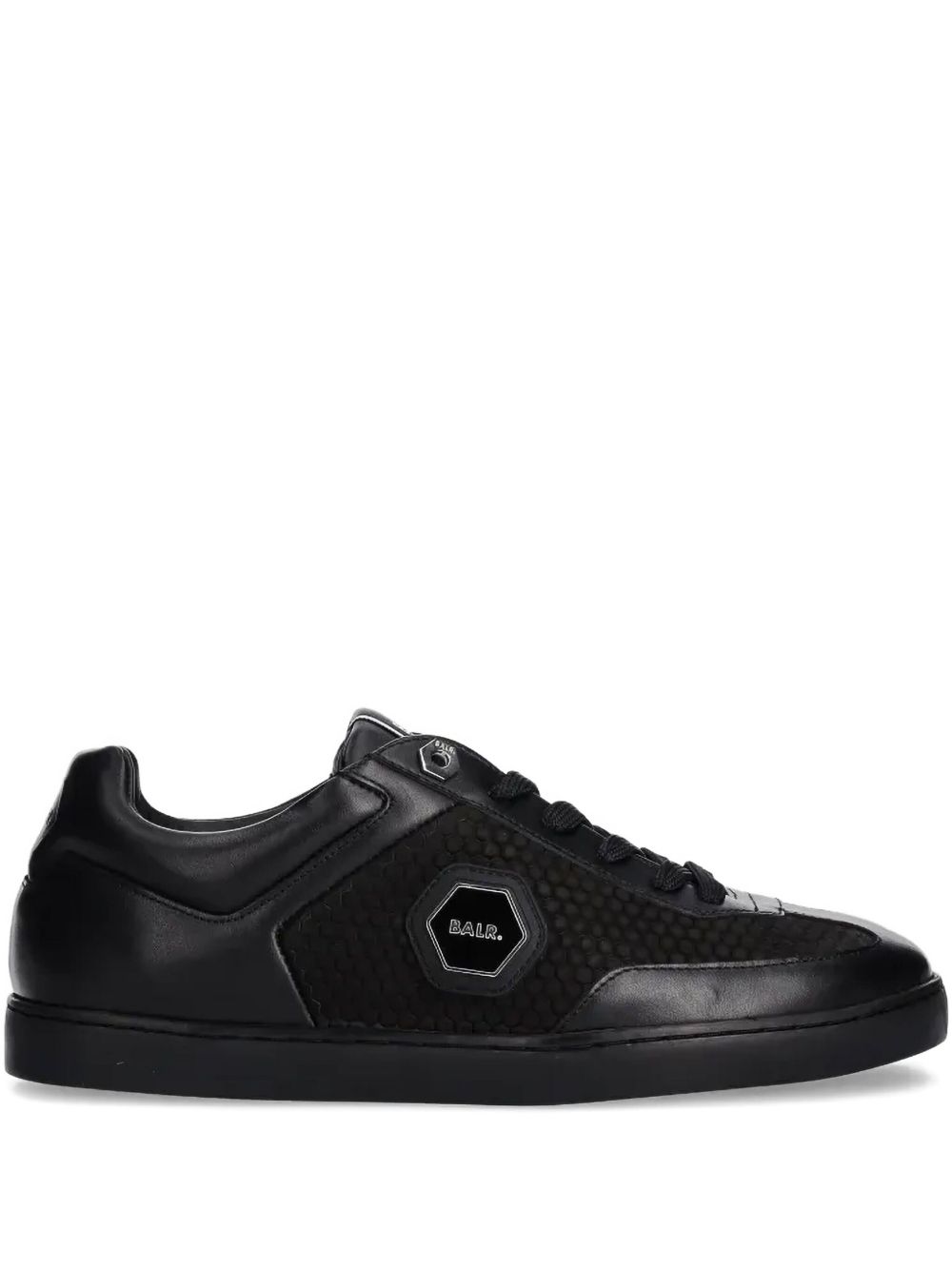 Q-Series Classic Cup leather mesh sneakers - Black