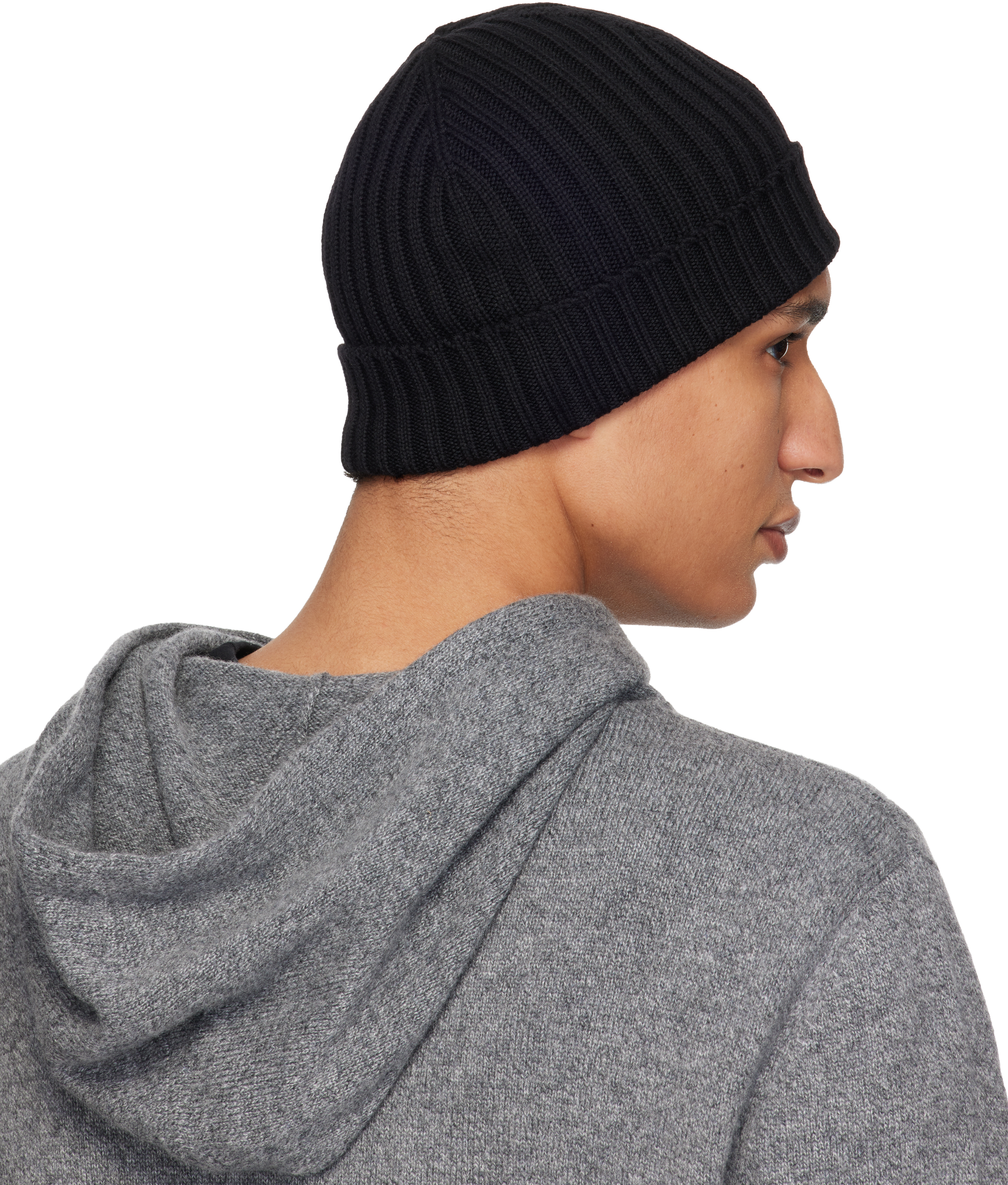 Black Wool Beanie