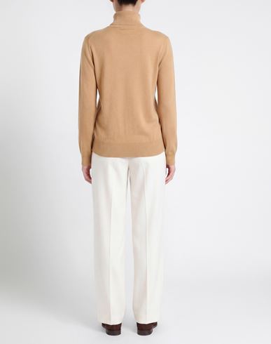 Woman Turtleneck Camel Size 10 Cashmere