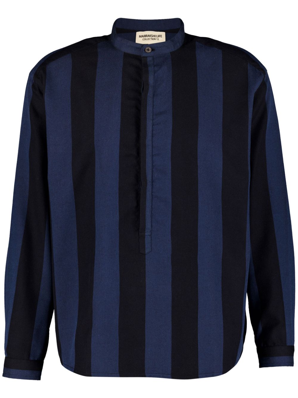 Two-tone striped shirt - Blue