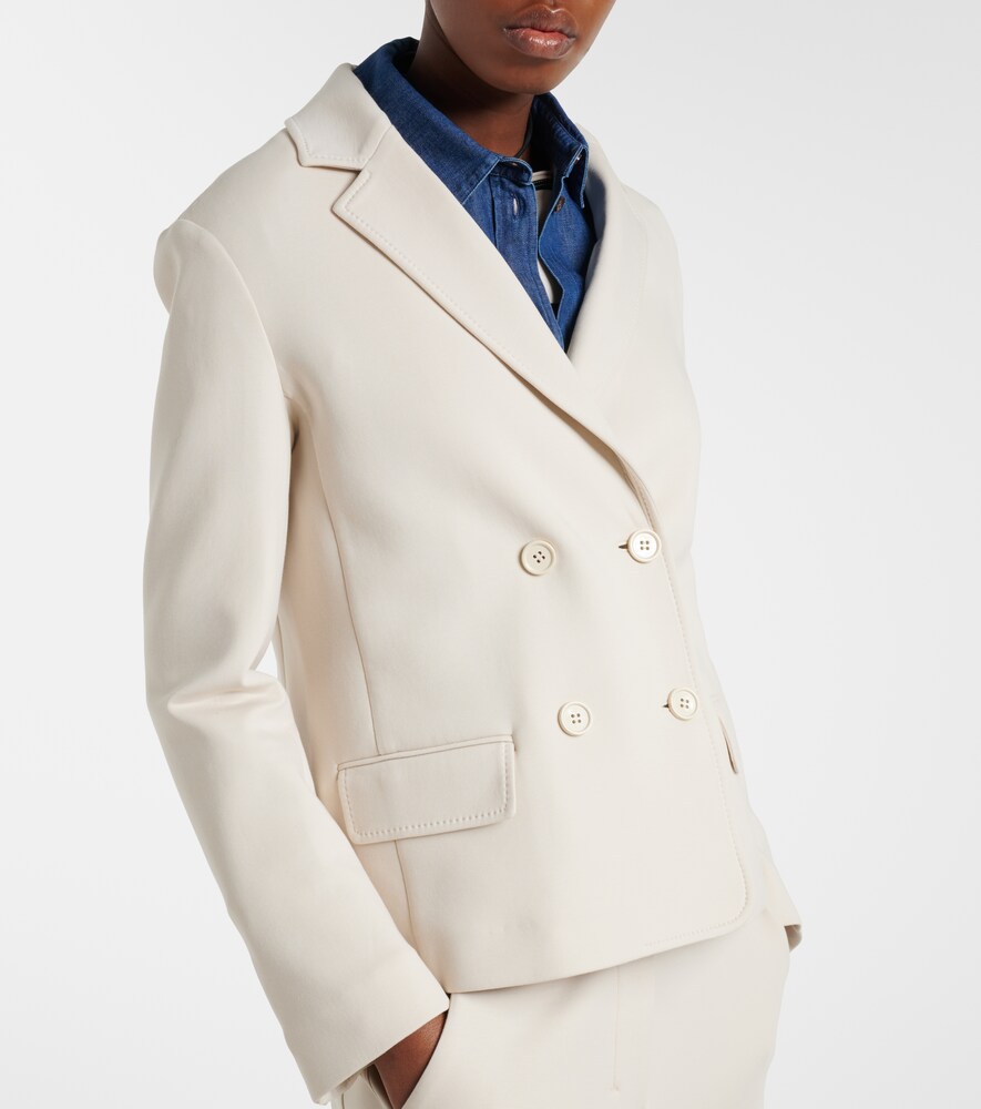 Badia cotton-blend jersey blazer