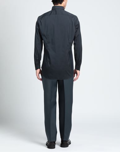 Man Shirt Navy Size 15 Cotton, Polyamide, Elastane