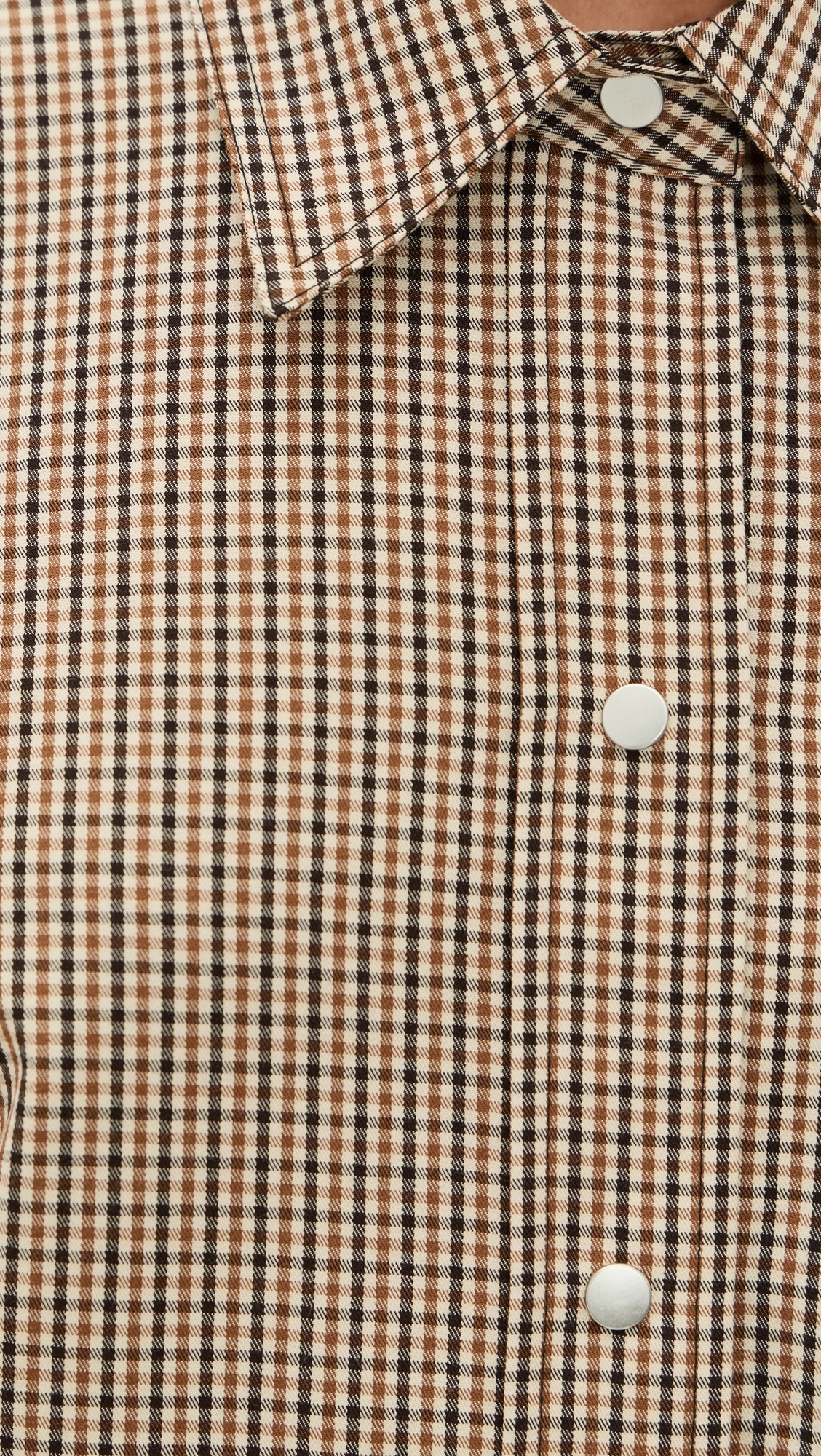 Cropped Button Down Shirt Lt Wheatstone Check