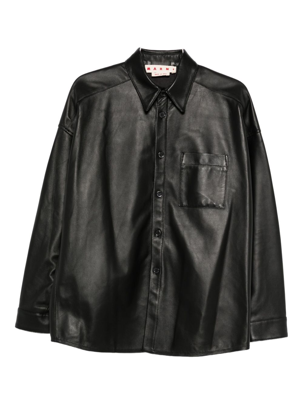 Leather shirt - Black