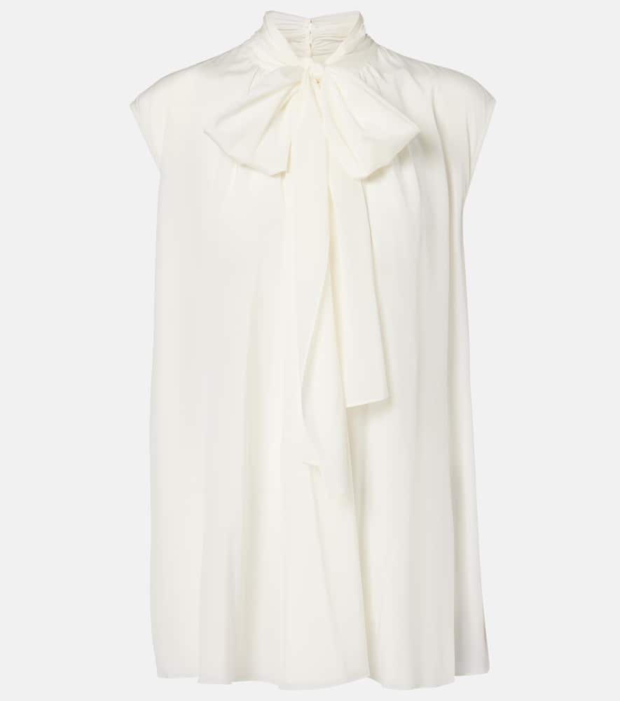 Silk-blend top