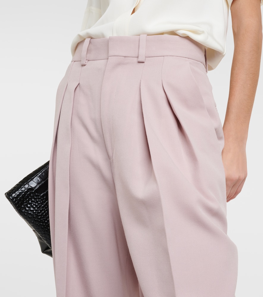 High-rise wide-leg pants