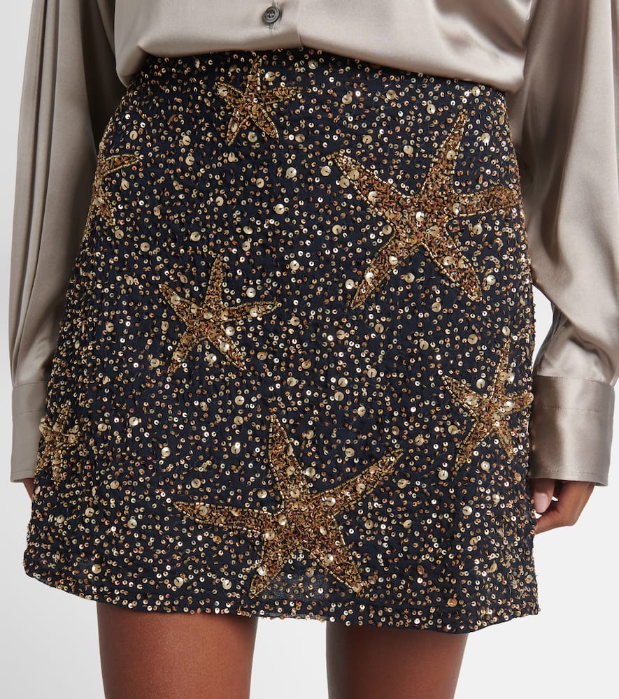 Minna sequined miniskirt