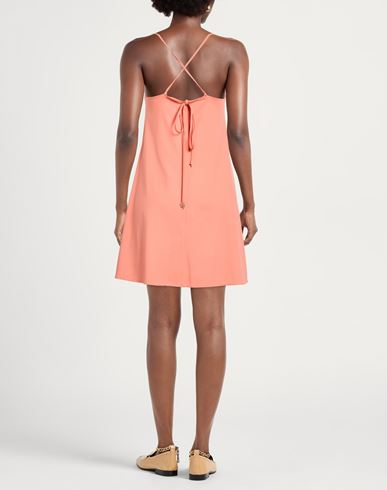 Woman Mini dress Salmon pink Size M Polyamide, Elastane