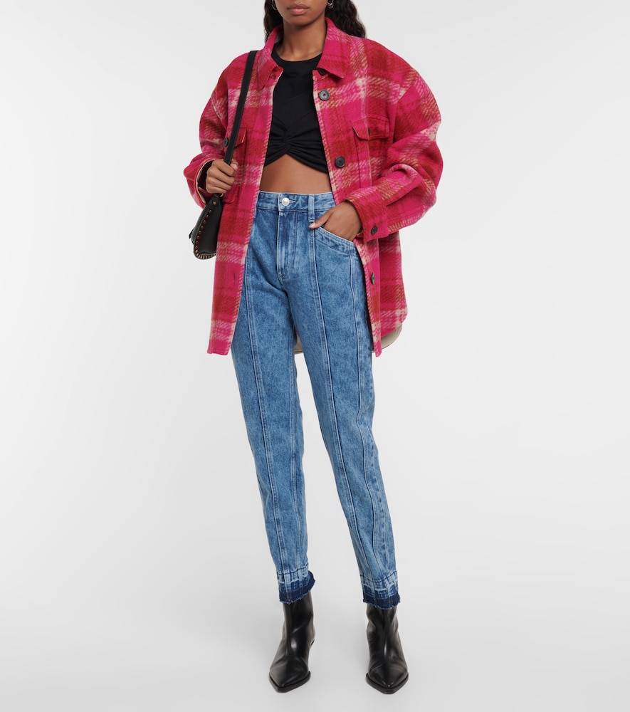 Isabel Marant Zineae cotton jersey crop top
