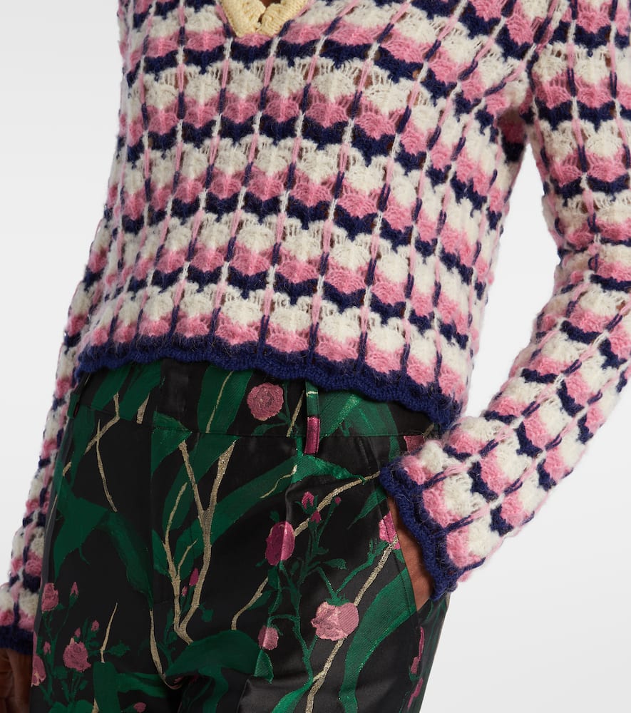 Picket wool-blend polo sweater