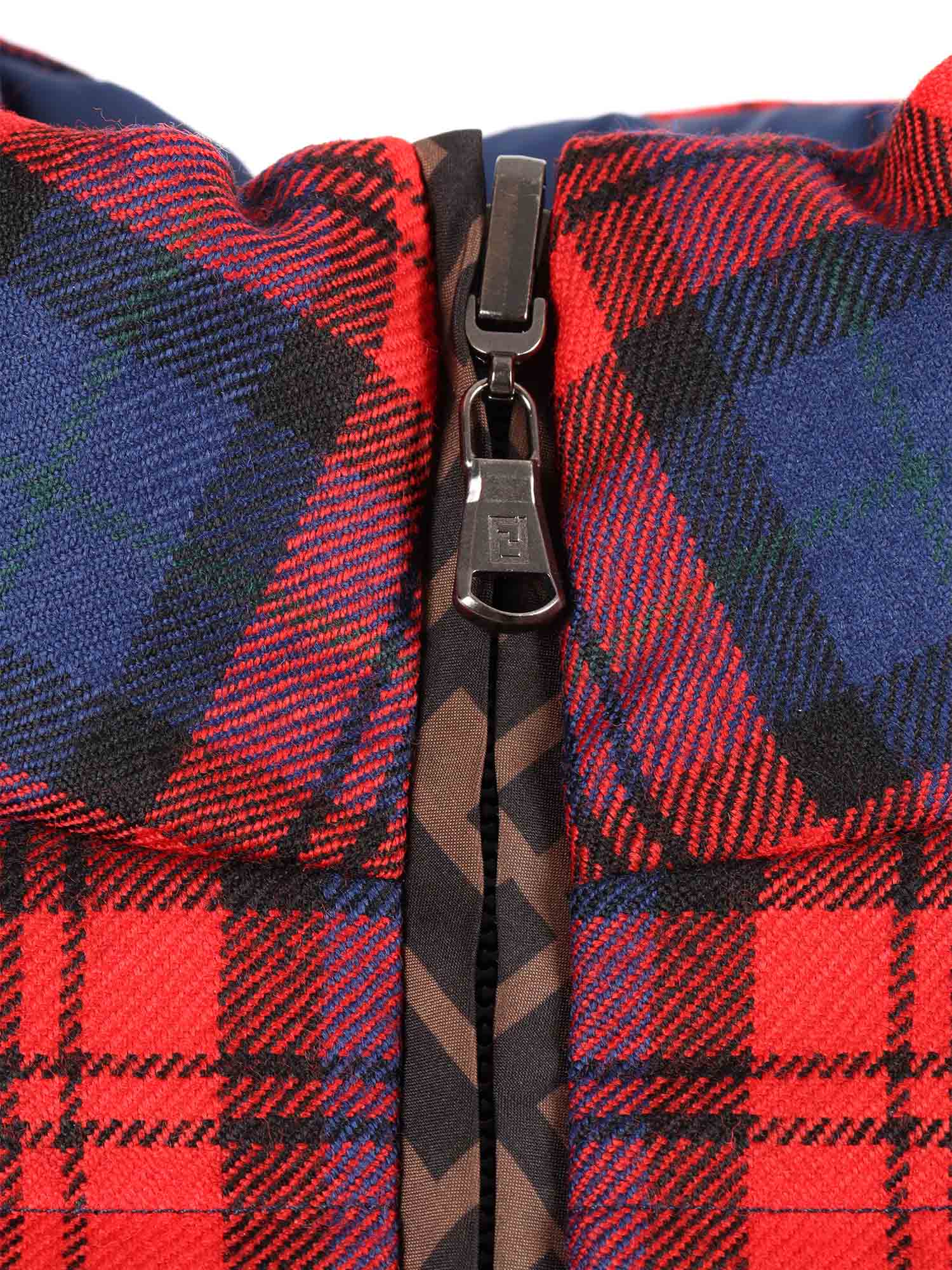 Fendi Jr Piumino rode Schotse ruit