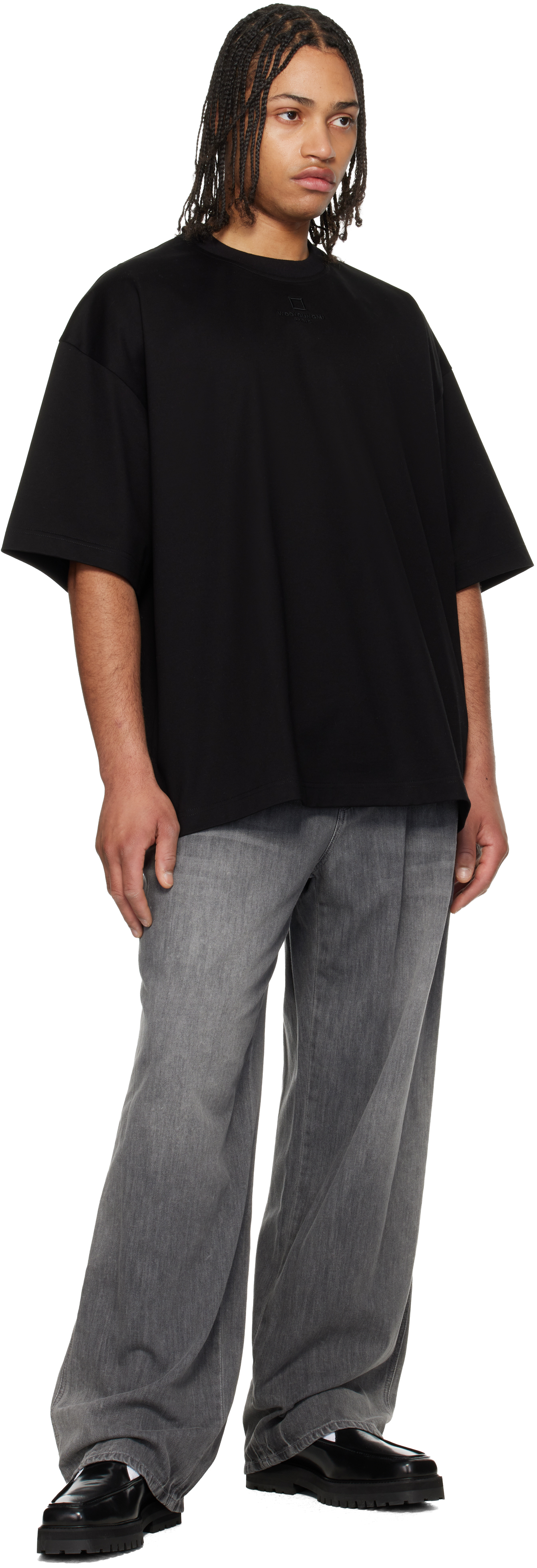 Black Lightweight Banding Jeans