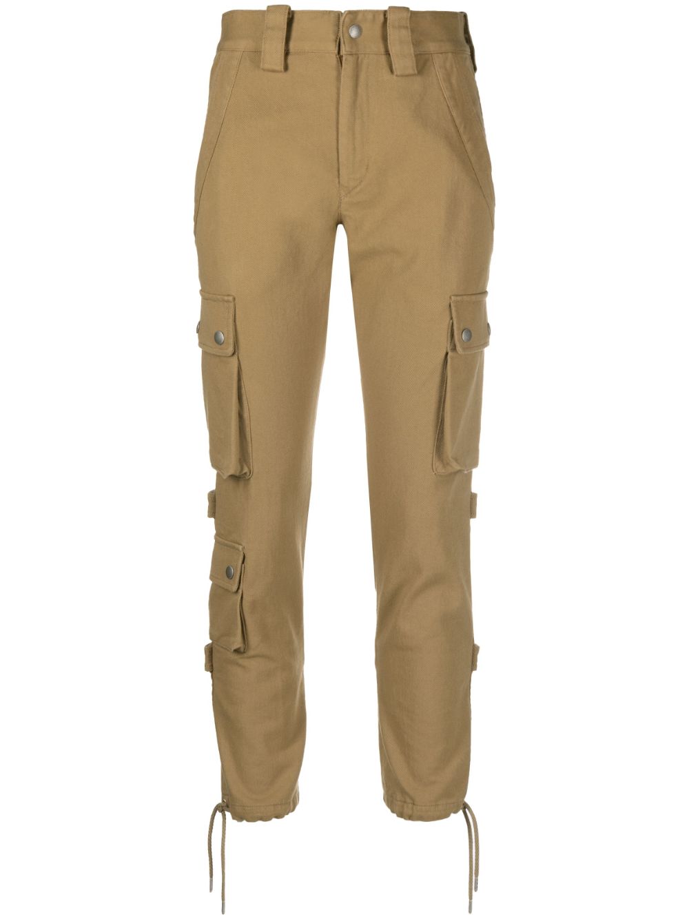 Tapered cargo jeans - Brown