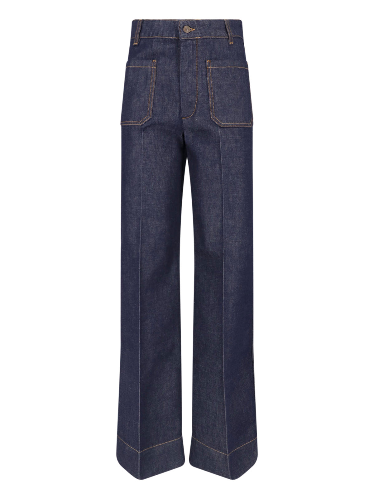 Tailored 100% Cotton Denim Jeans