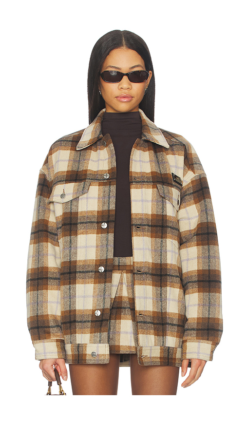 Ksubi Ksuper Trucker Jacket in Brown. M/L. Also in